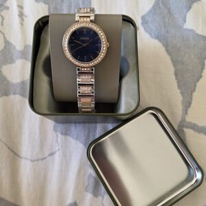 Fossil Two-Tone Watch with Crystal Accents